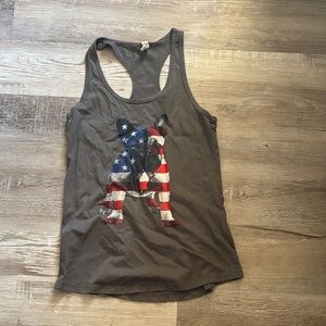 Ideal T Casual Gray Racerback Tank Top